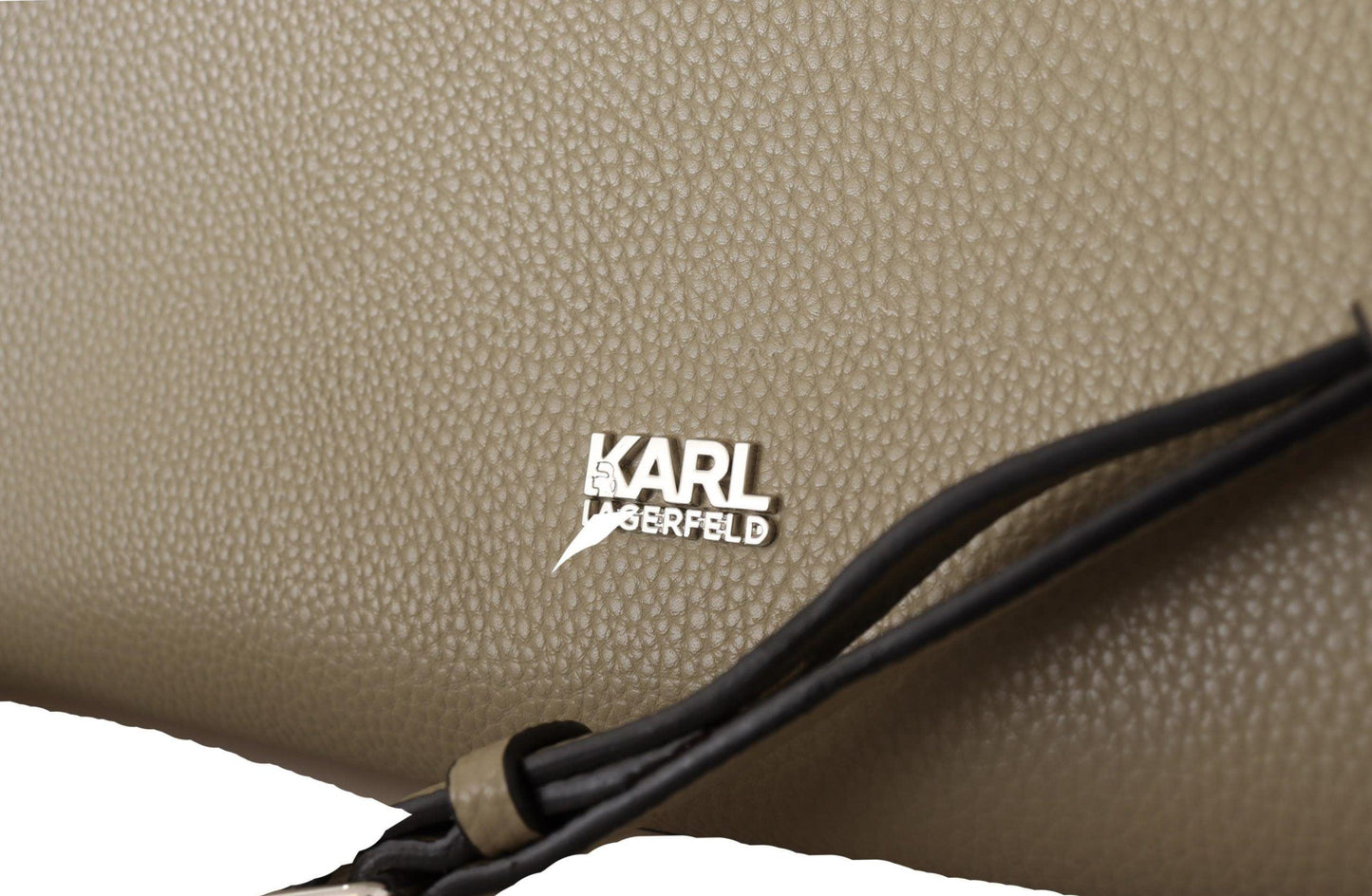 Karl Lagerfeld Enchanting Sage Green Leather Tote - Arichezz.store