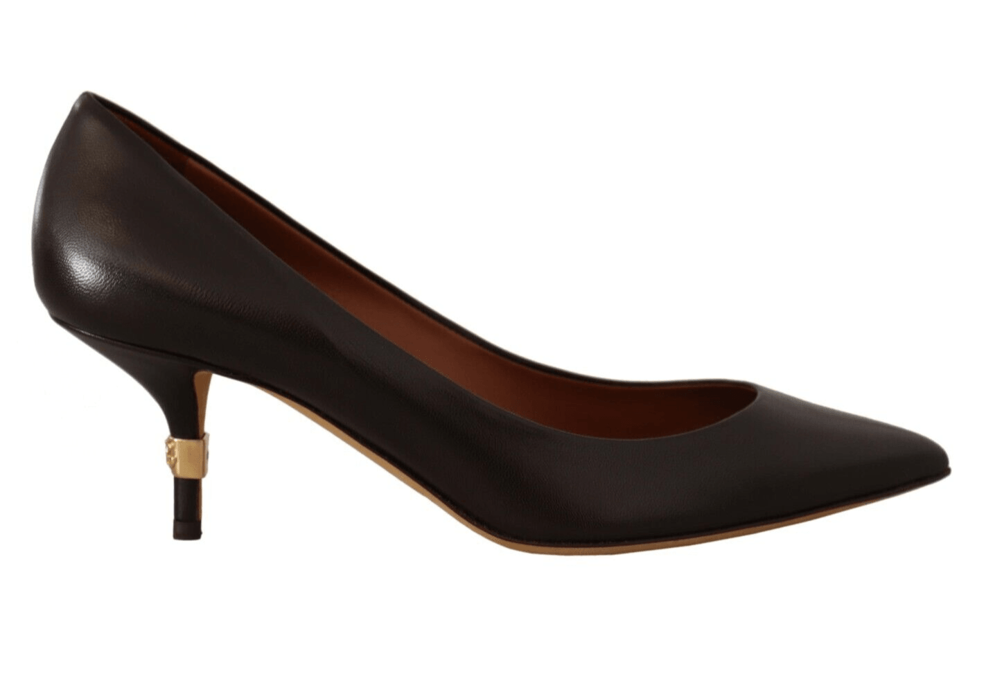 Dolce & Gabbana Elegant Brown Leather Heels Pumps - Arichezz.store