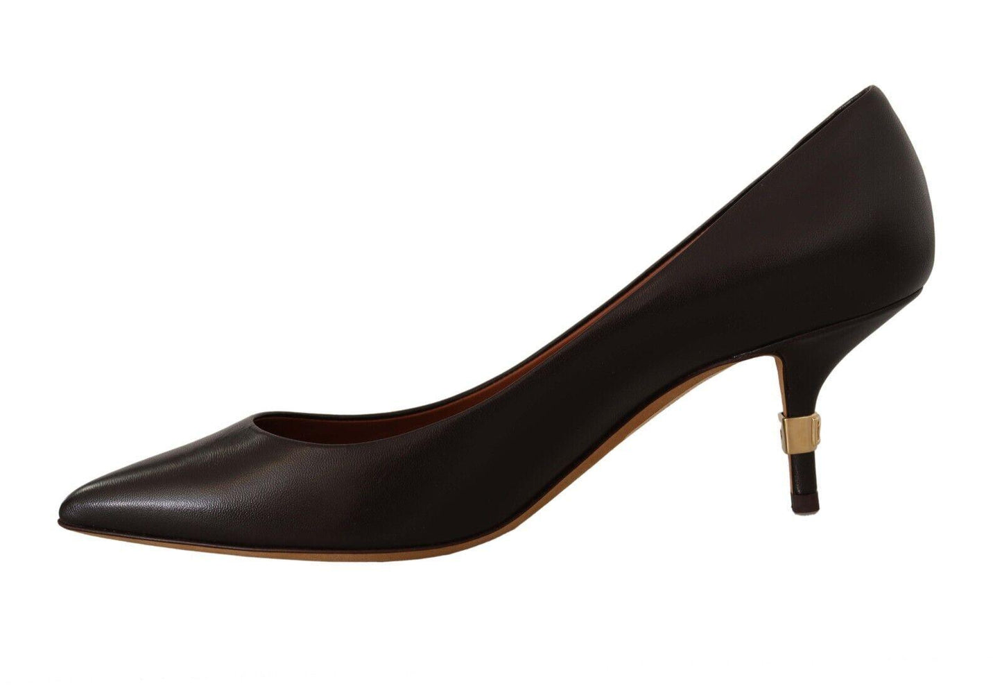 Dolce & Gabbana Elegant Brown Leather Heels Pumps - Arichezz.store