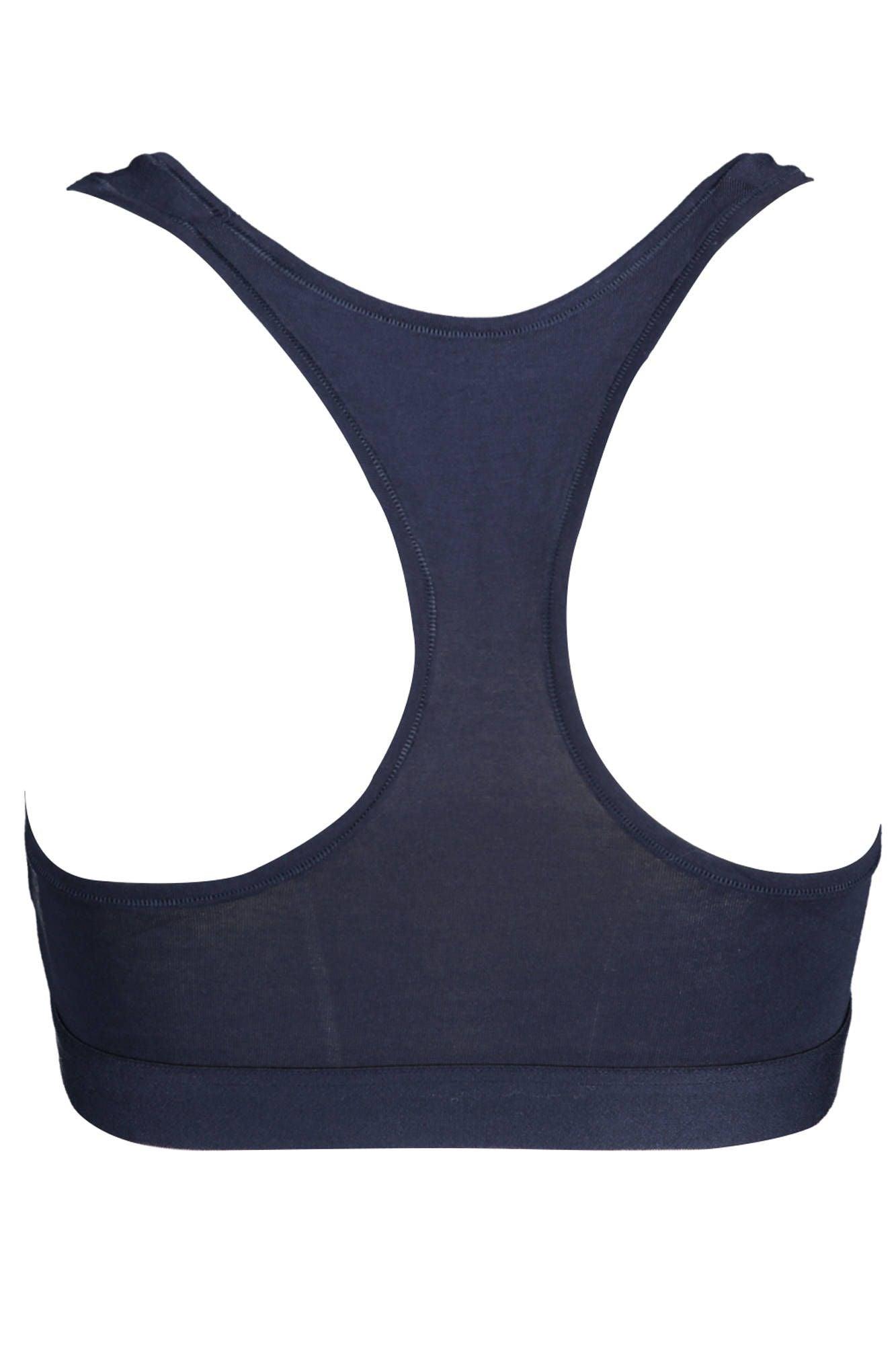 Tommy Hilfiger Blue Cotton Women Sports Bra - Arichezz.store