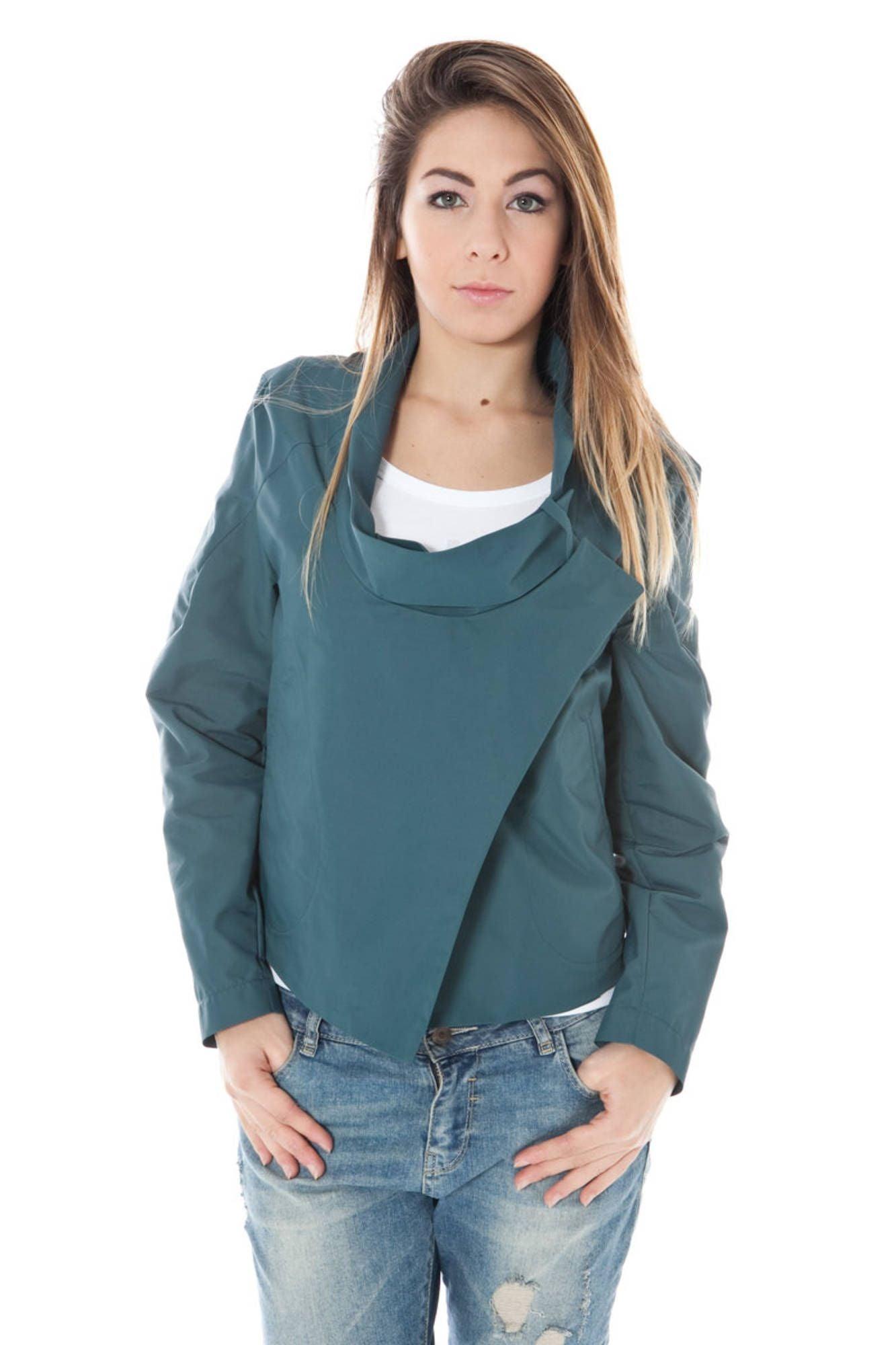 Calvin Klein Women's Green Polyamide Sport Jacket - Arichezz.store