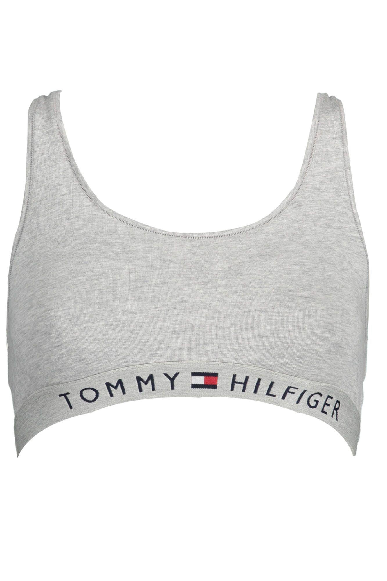 Tommy Hilfiger Gray Cotton Women Sports Bra - Arichezz.store