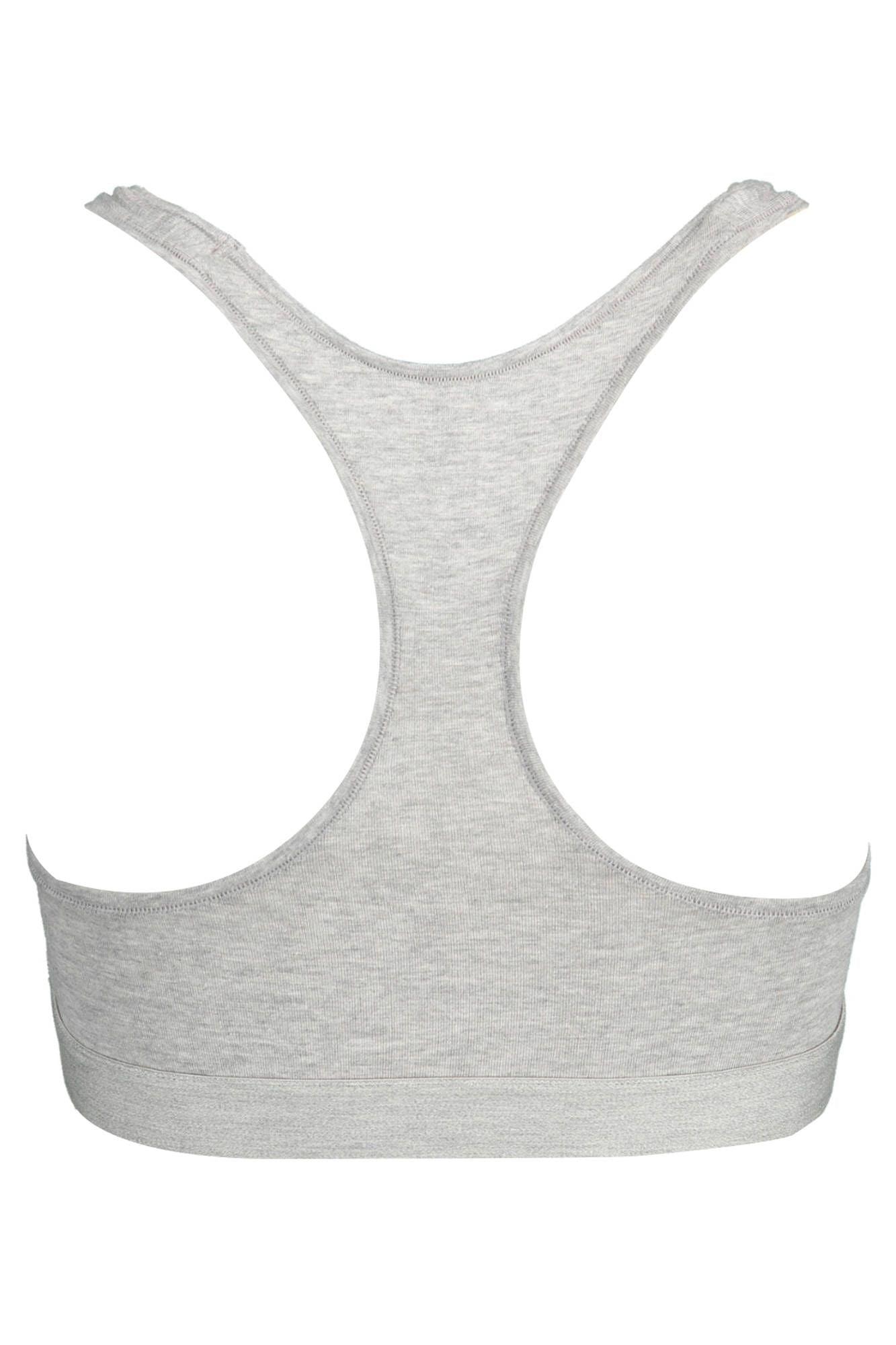 Tommy Hilfiger Gray Cotton Women Sports Bra - Arichezz.store