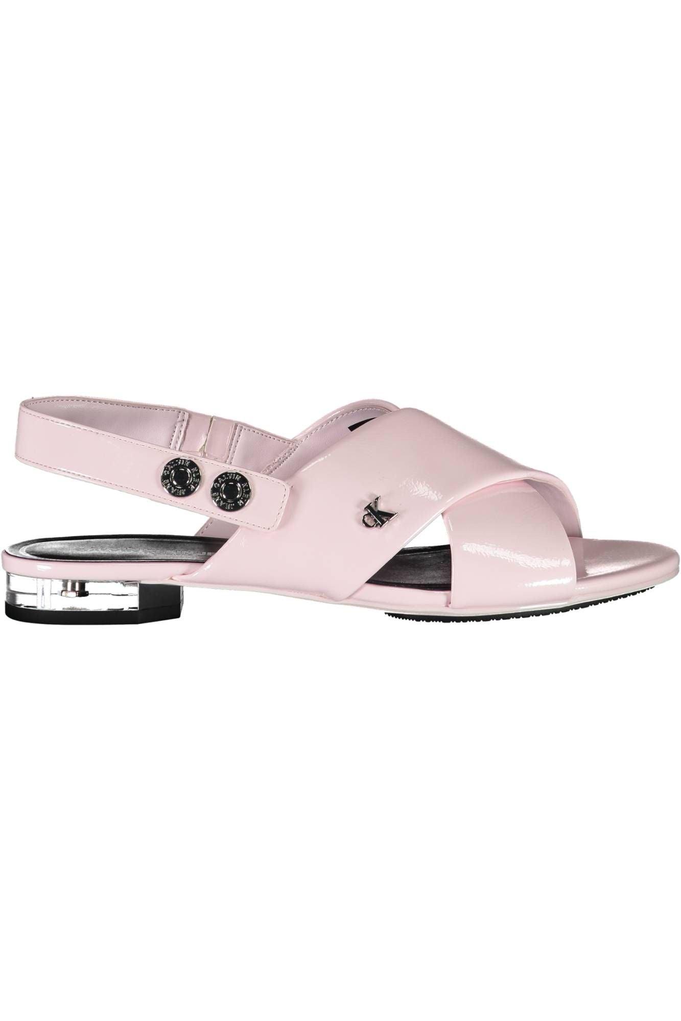 Calvin Klein Pink Polyethylene Women Sandal - Arichezz.store