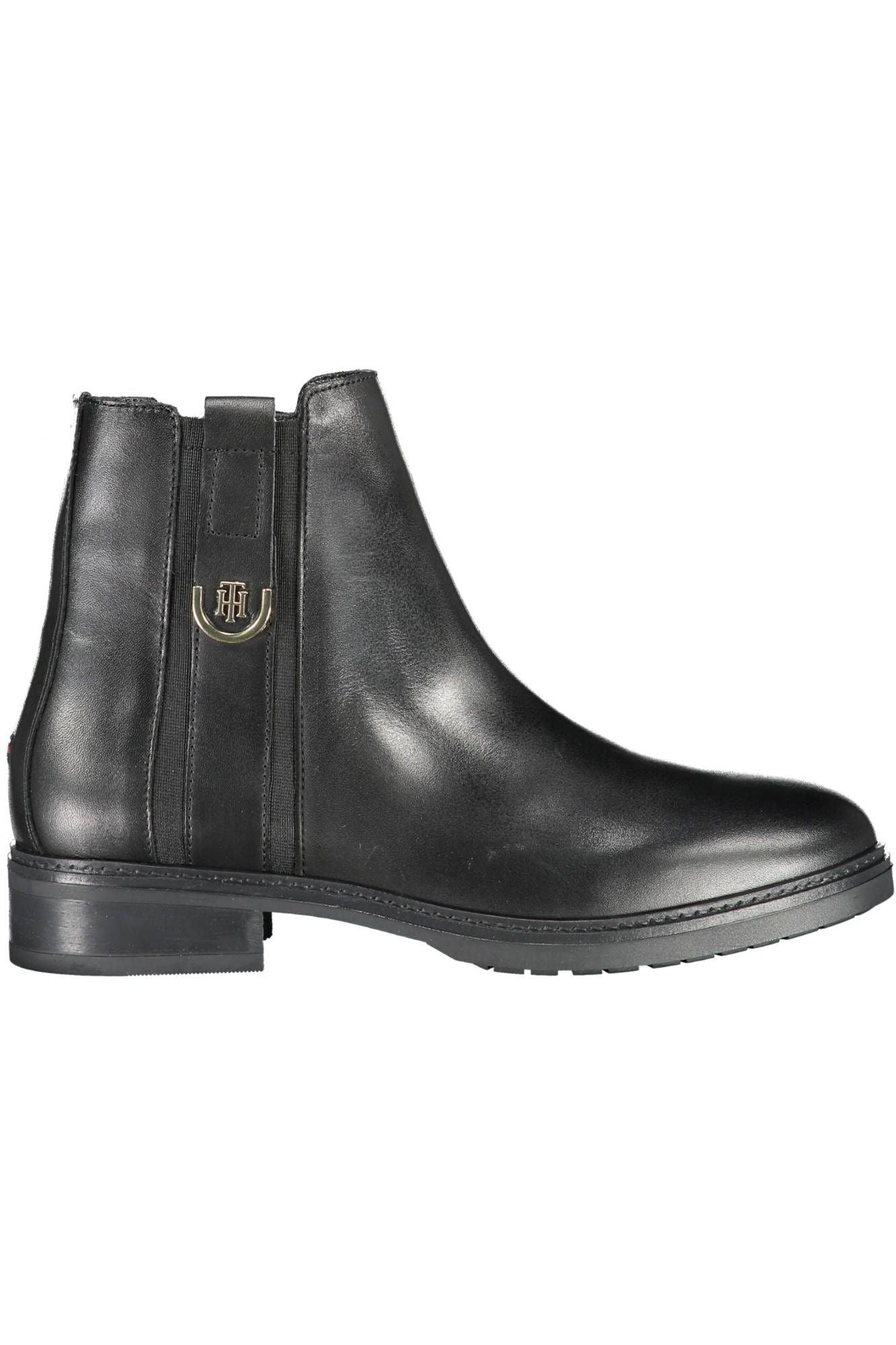 Tommy Hilfiger Black Leather Women Boot - Arichezz.store