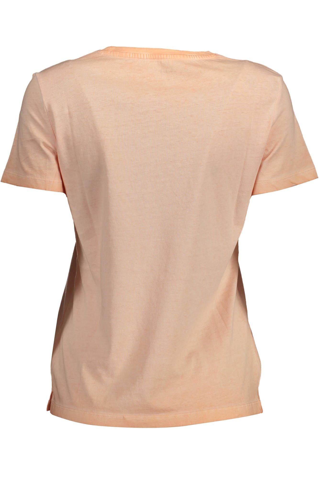 Guess Jeans Pink Cotton Women T-Shirt - Arichezz.store