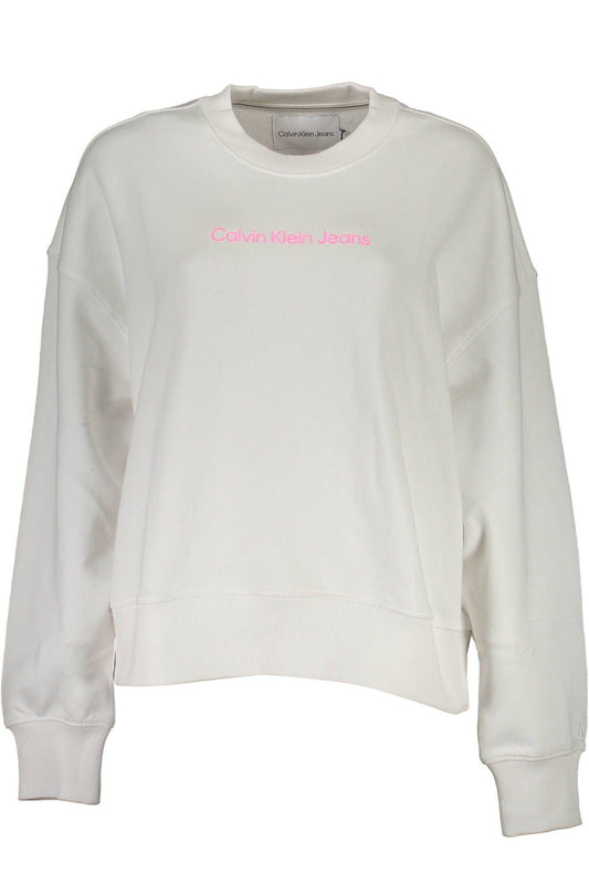 Calvin Klein White Cotton Women Sweater - Arichezz.store