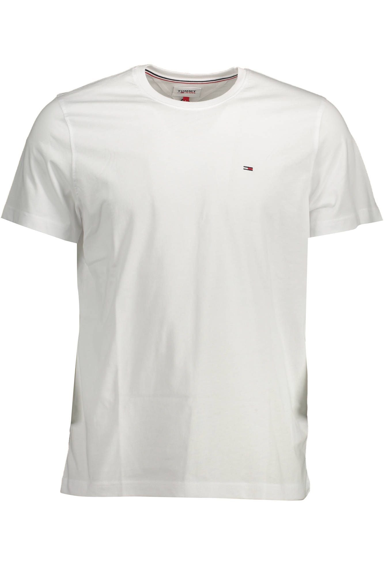 Tommy Hilfiger White Cotton Men T-Shirt - Arichezz.store