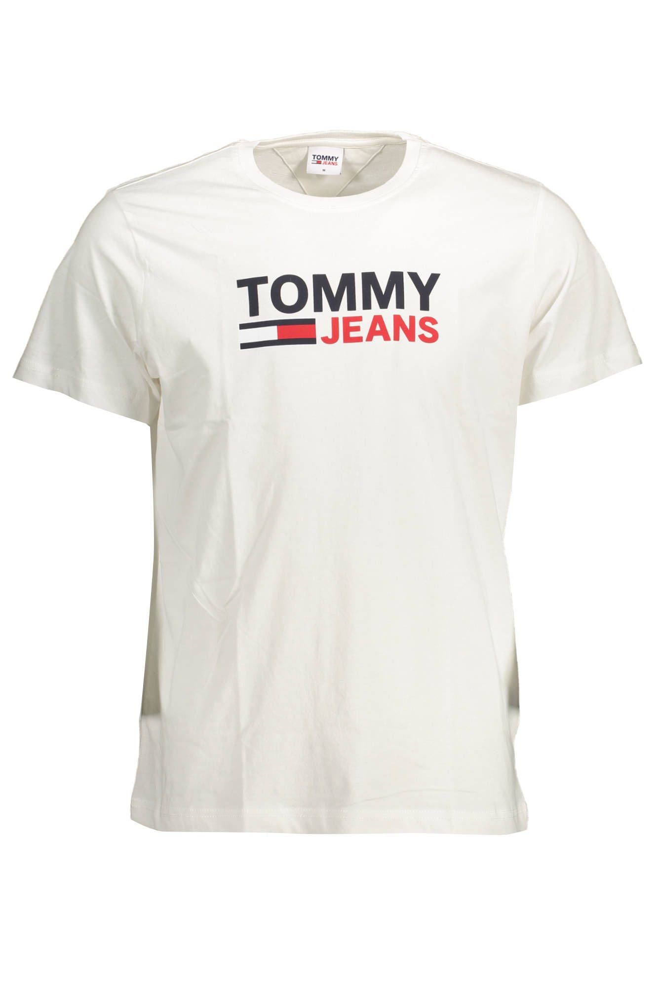 Tommy Hilfiger White Cotton Men T-Shirt - Arichezz.store