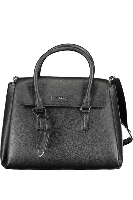 Calvin Klein Black Polyester Women Handbag - Arichezz.store