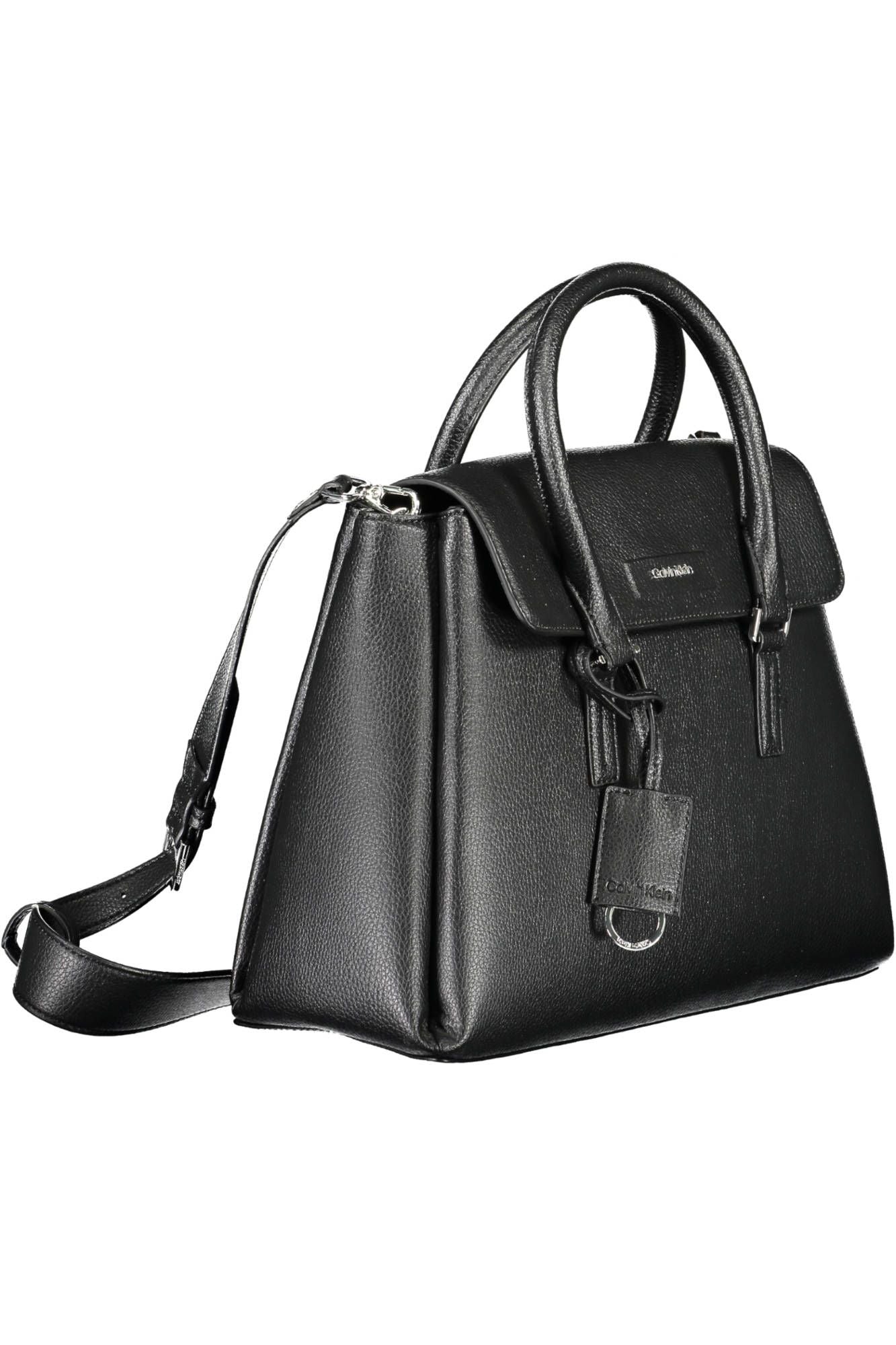 Calvin Klein Black Polyester Women Handbag - Arichezz.store