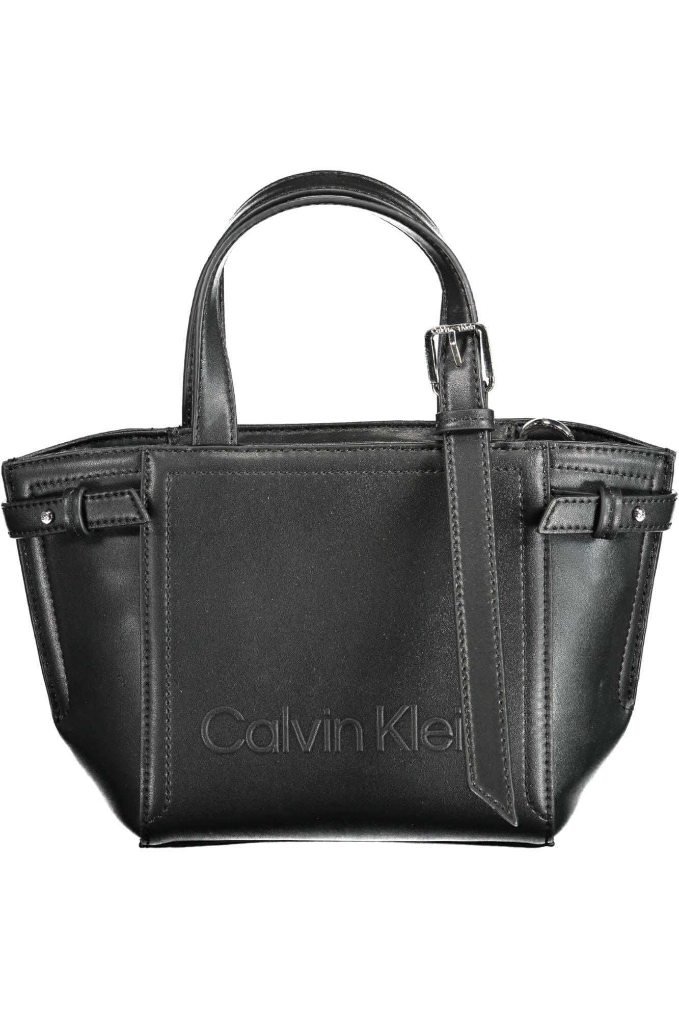 Calvin Klein Black Polyester Women Handbag - Arichezz.store