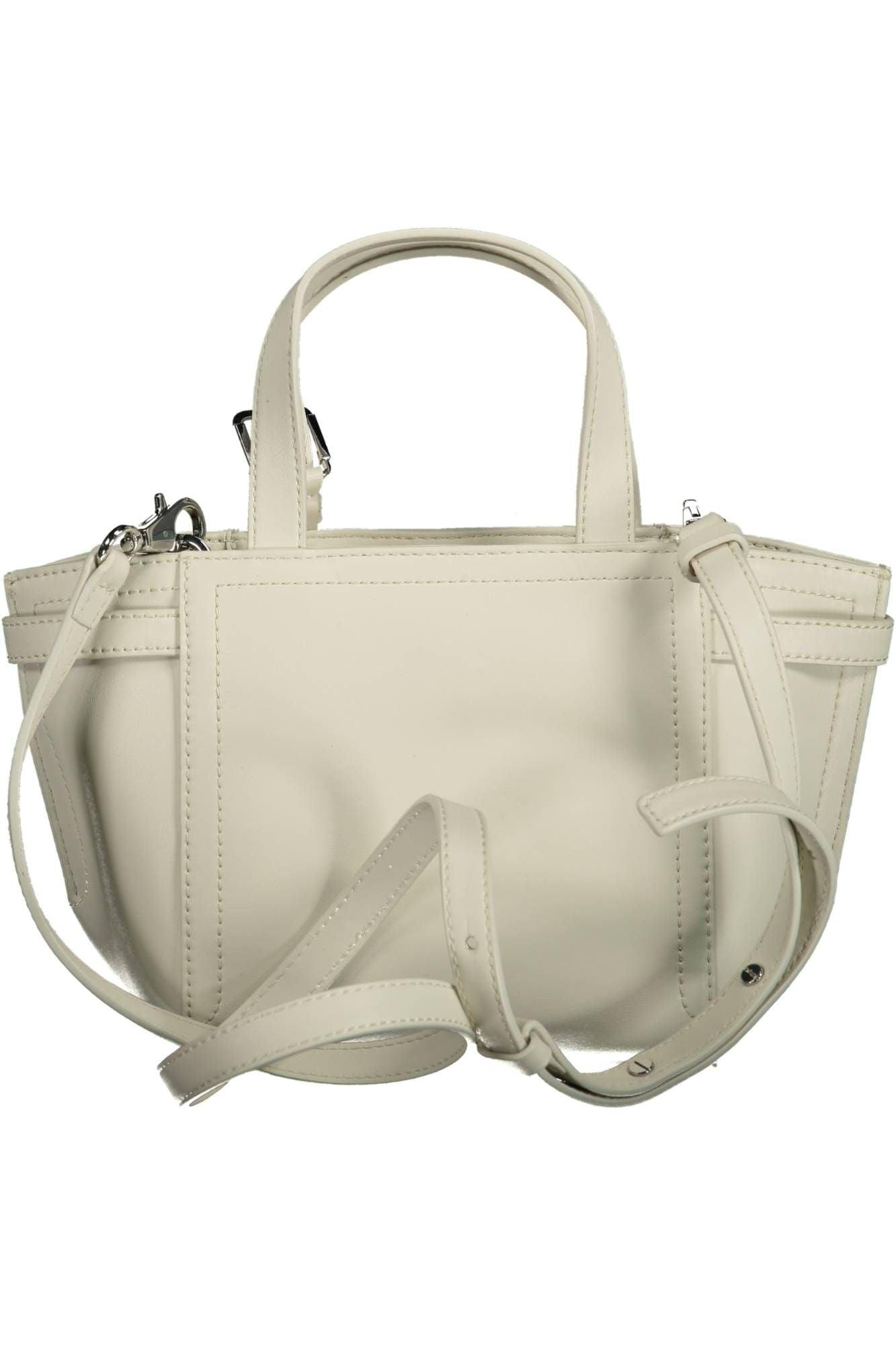 Calvin Klein White Polyester Handbag for Women - Arichezz.store