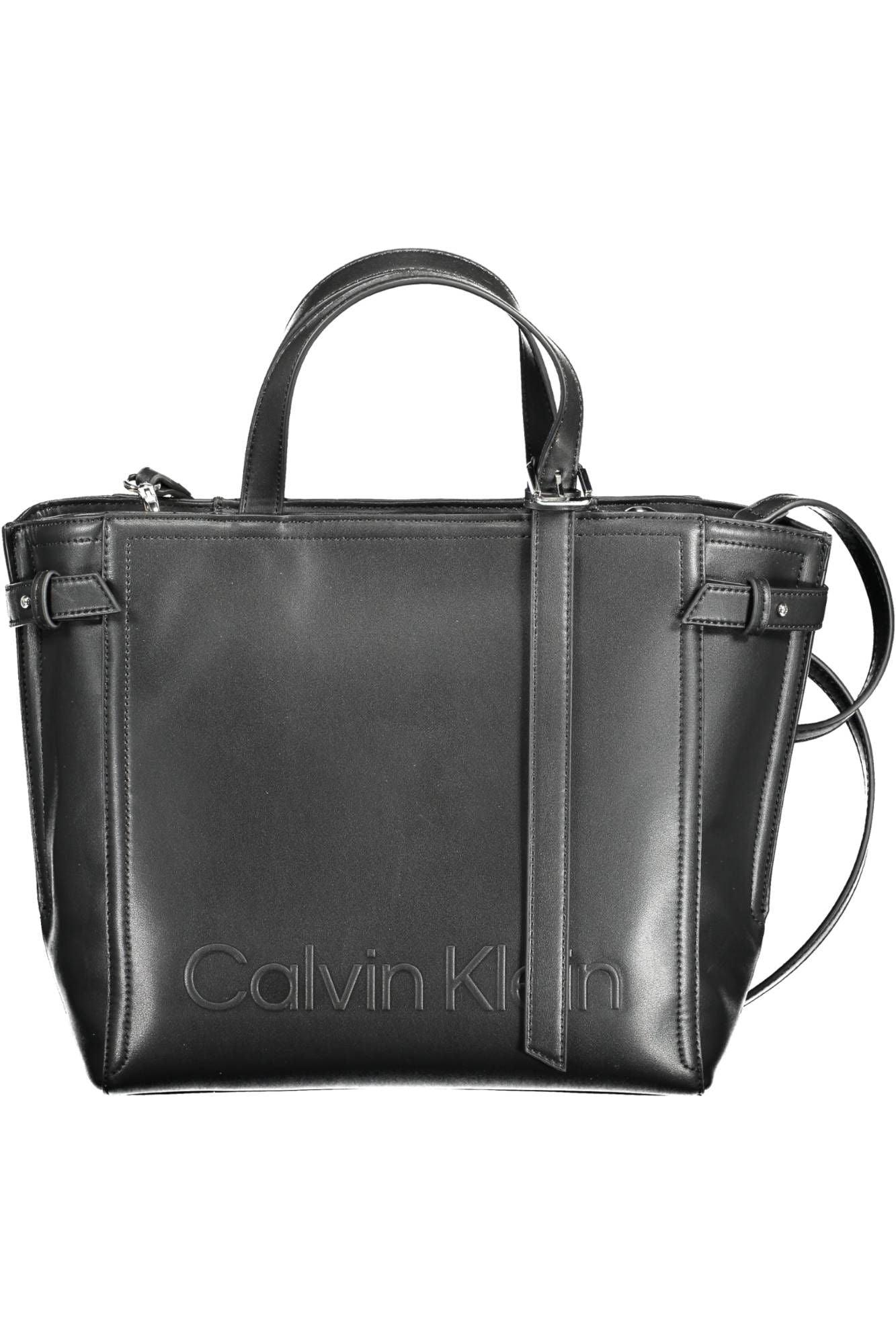 Calvin Klein Black Polyester Women Handbag - Arichezz.store