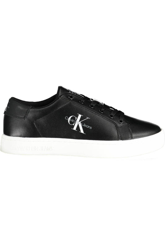 Calvin Klein Black Leather Men Sneaker - Arichezz.store