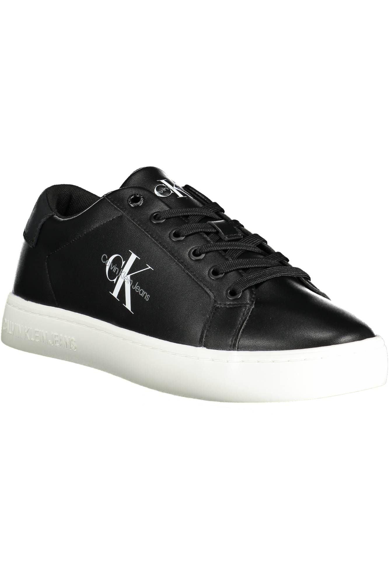 Calvin Klein Black Leather Men Sneaker - Arichezz.store