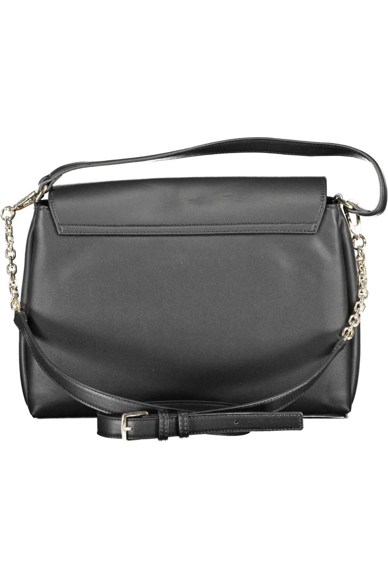 Calvin Klein Black Polyester Women Handbag - Arichezz.store