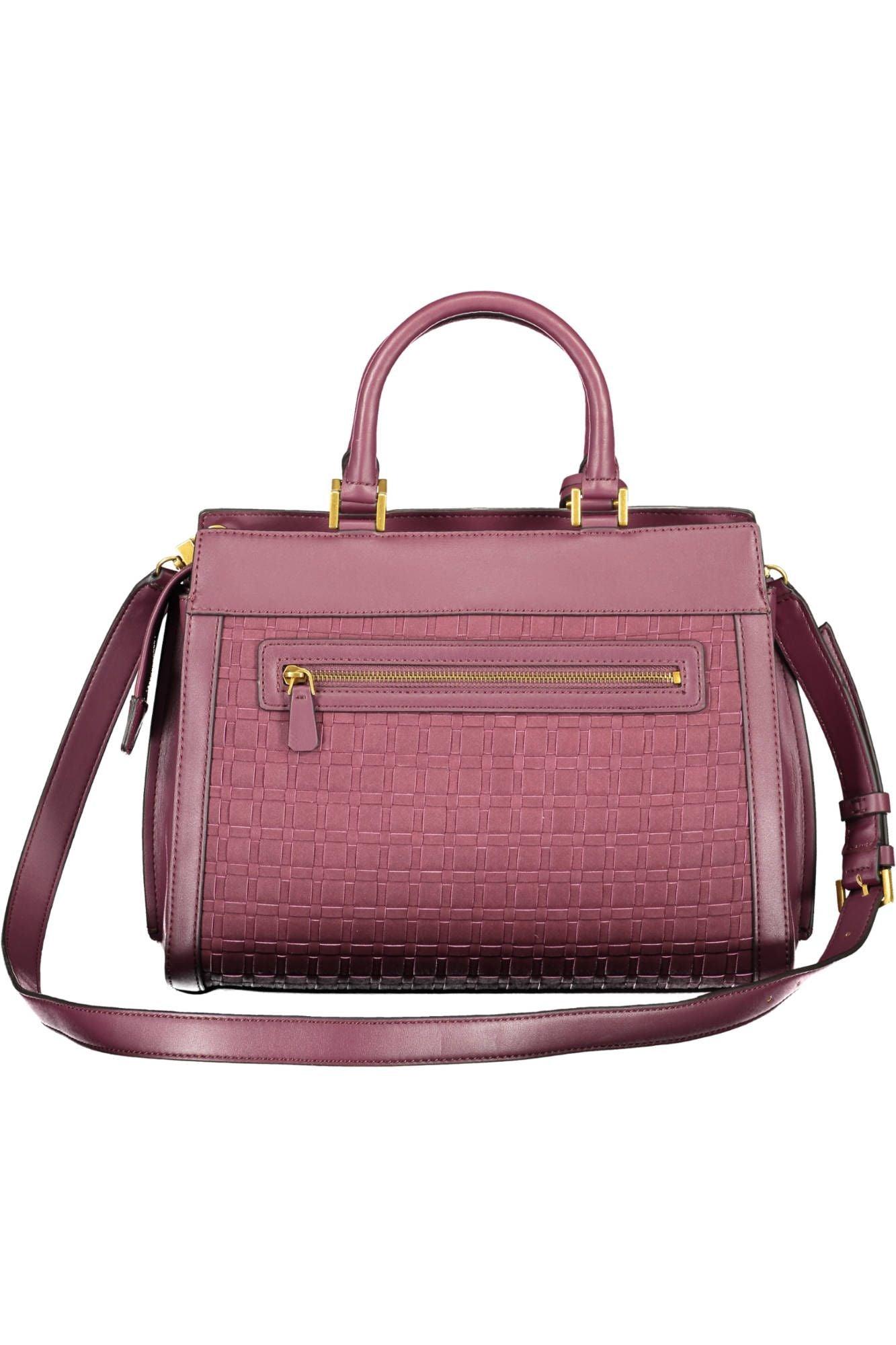 Guess Jeans Elegant Purple Polyurethane Handbag - Arichezz.store