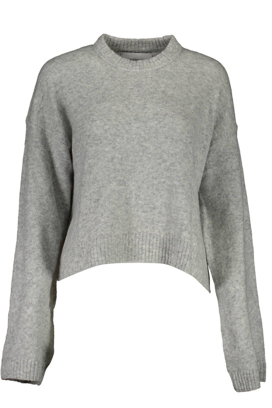 Calvin Klein Gray Wool Women Sweater - Arichezz.store