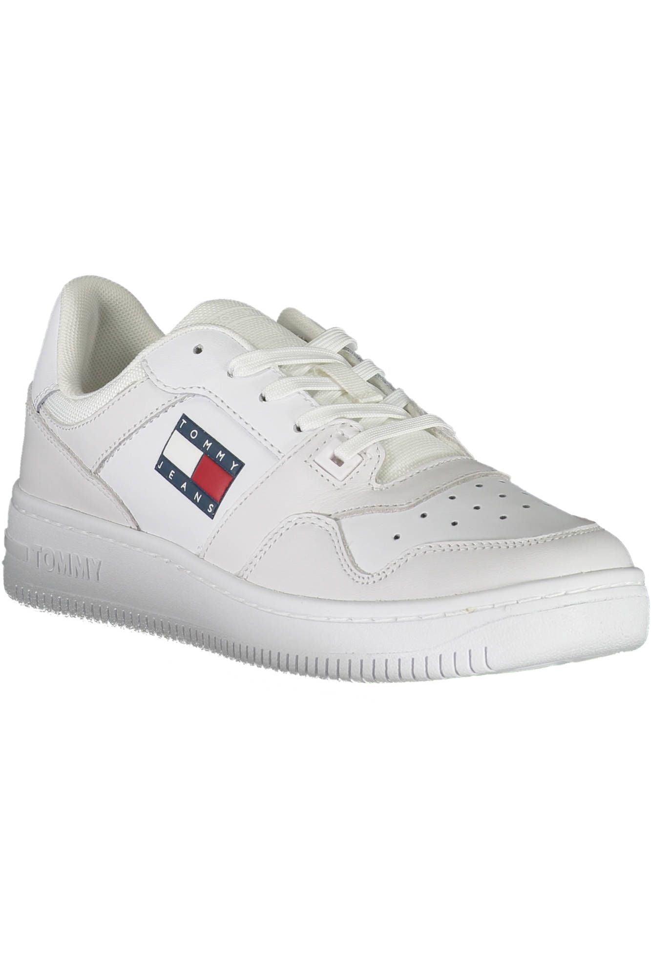 Tommy Hilfiger White Polyester Women Sneaker - Arichezz.store