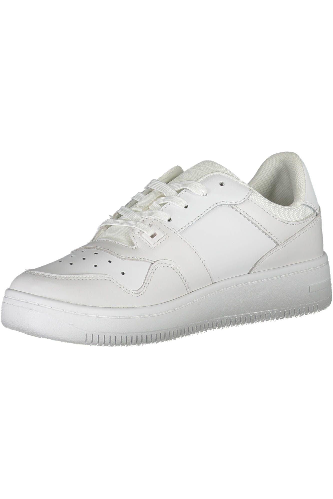 Tommy Hilfiger White Polyester Women Sneaker - Arichezz.store