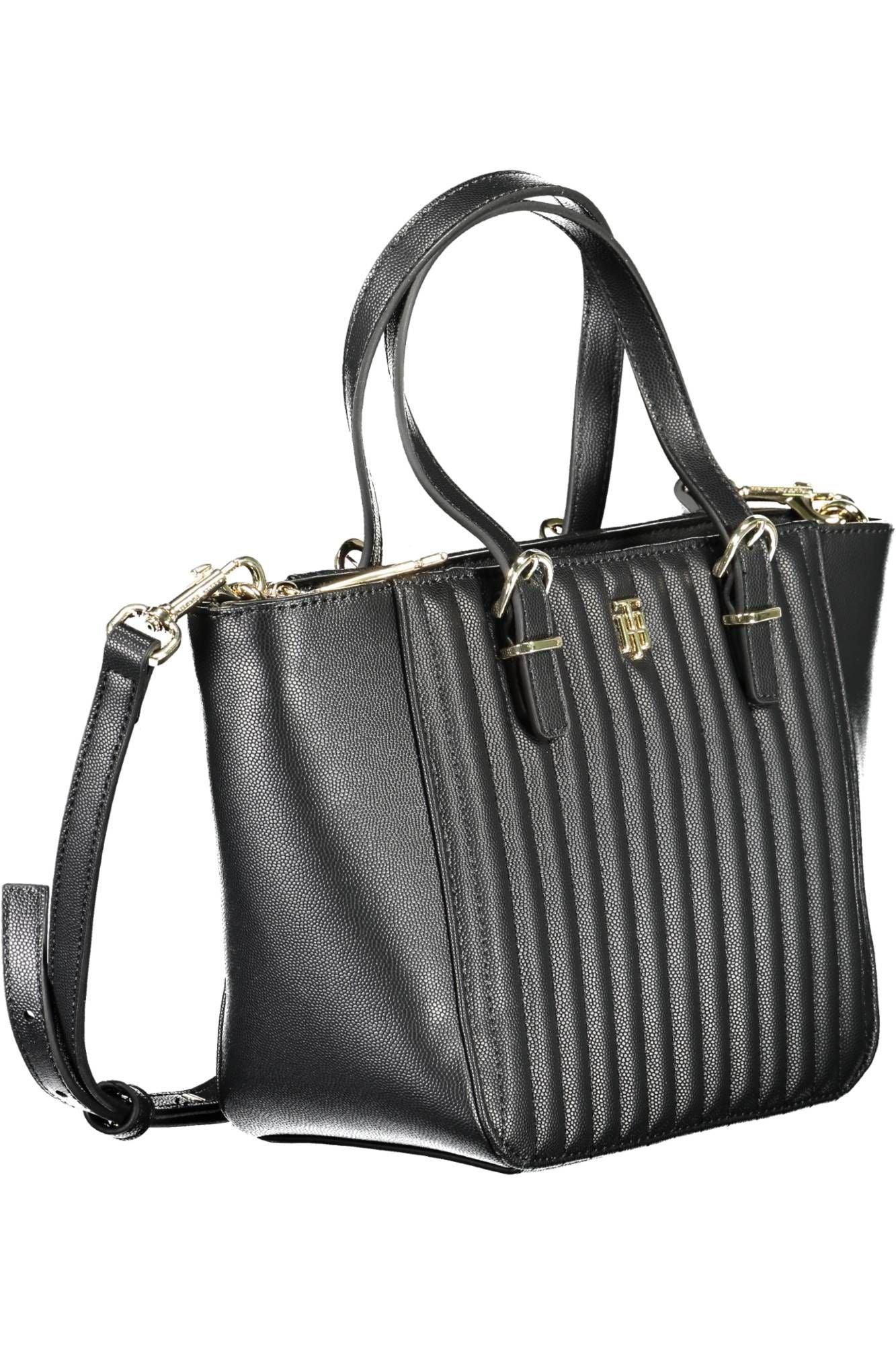 Tommy Hilfiger Black Polyethylene Women Handbag - Arichezz.store