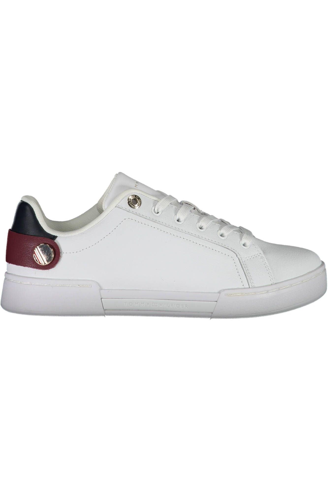 Tommy Hilfiger White Polyethylene Women Sneaker - Arichezz.store