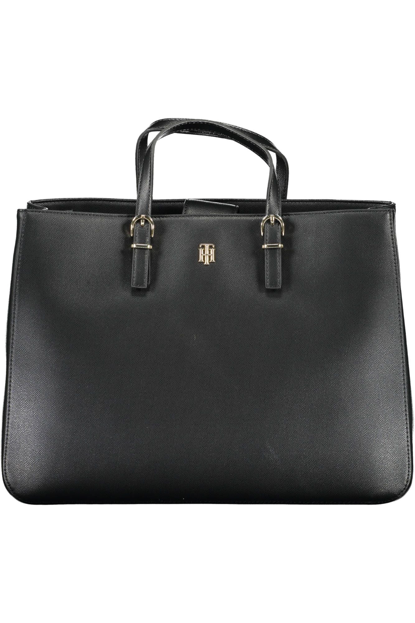 Tommy Hilfiger Black Polyethylene Women Handbag - Arichezz.store