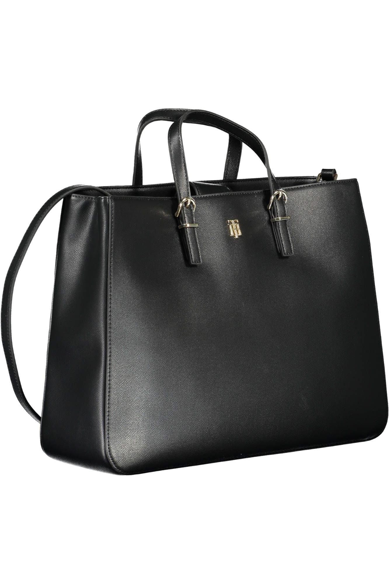 Tommy Hilfiger Black Polyethylene Women Handbag - Arichezz.store