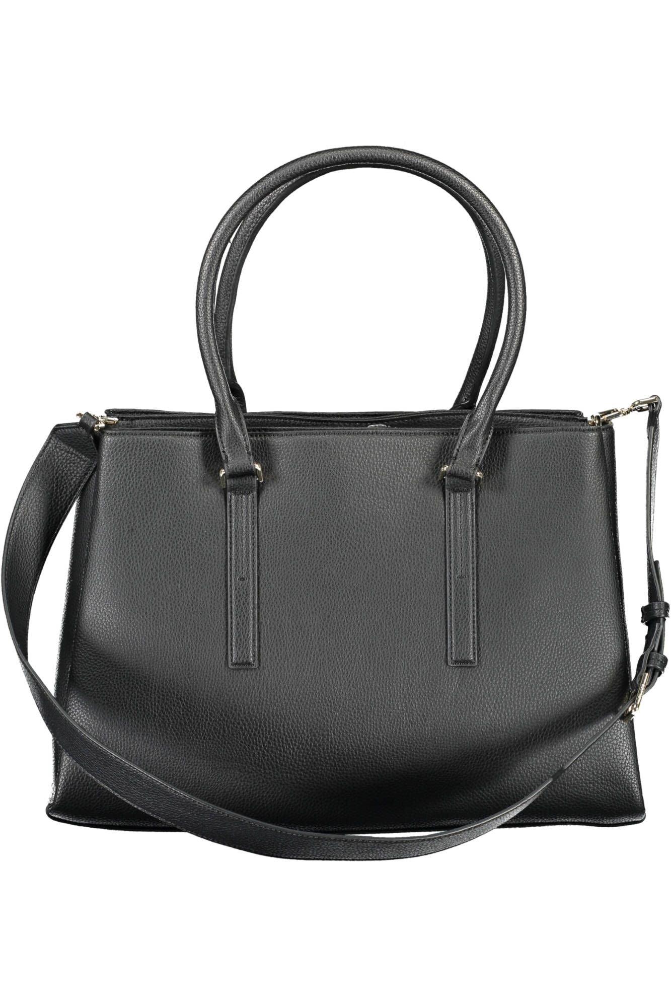 Calvin Klein Black Polyester Women Handbag - Arichezz.store