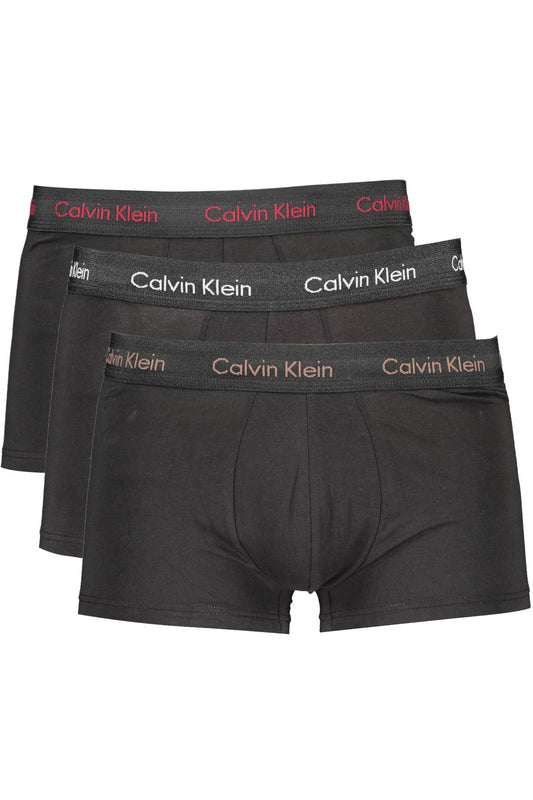 Calvin Klein Black Cotton Men Underwear Trunk Pack - Arichezz.store