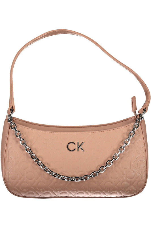 Calvin Klein Pink Polyester Women Handbag - Arichezz.store