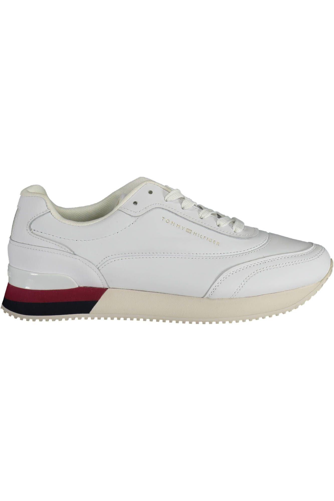 Tommy Hilfiger Women's White Leather Sneakers - Arichezz.store