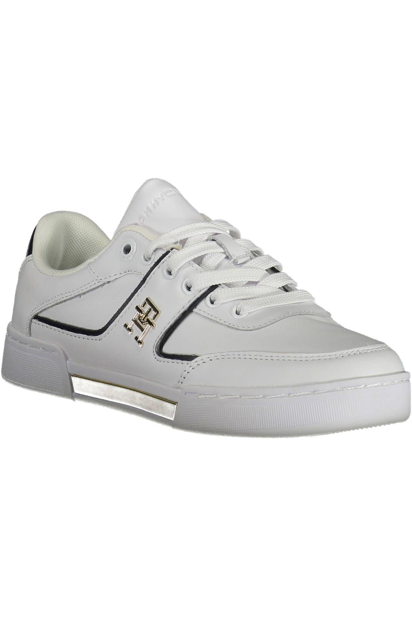 Tommy Hilfiger Women's White Leather Sneakers - Arichezz.store