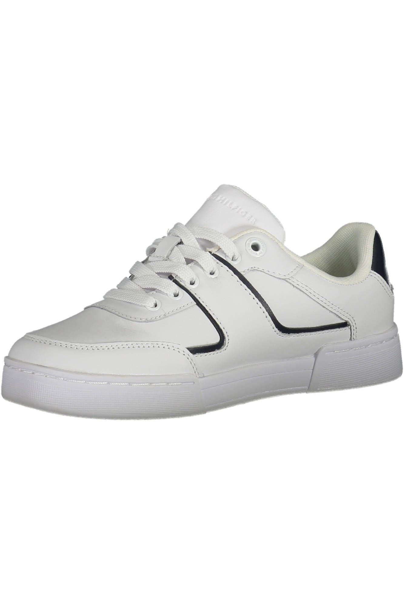 Tommy Hilfiger Women's White Leather Sneakers - Arichezz.store