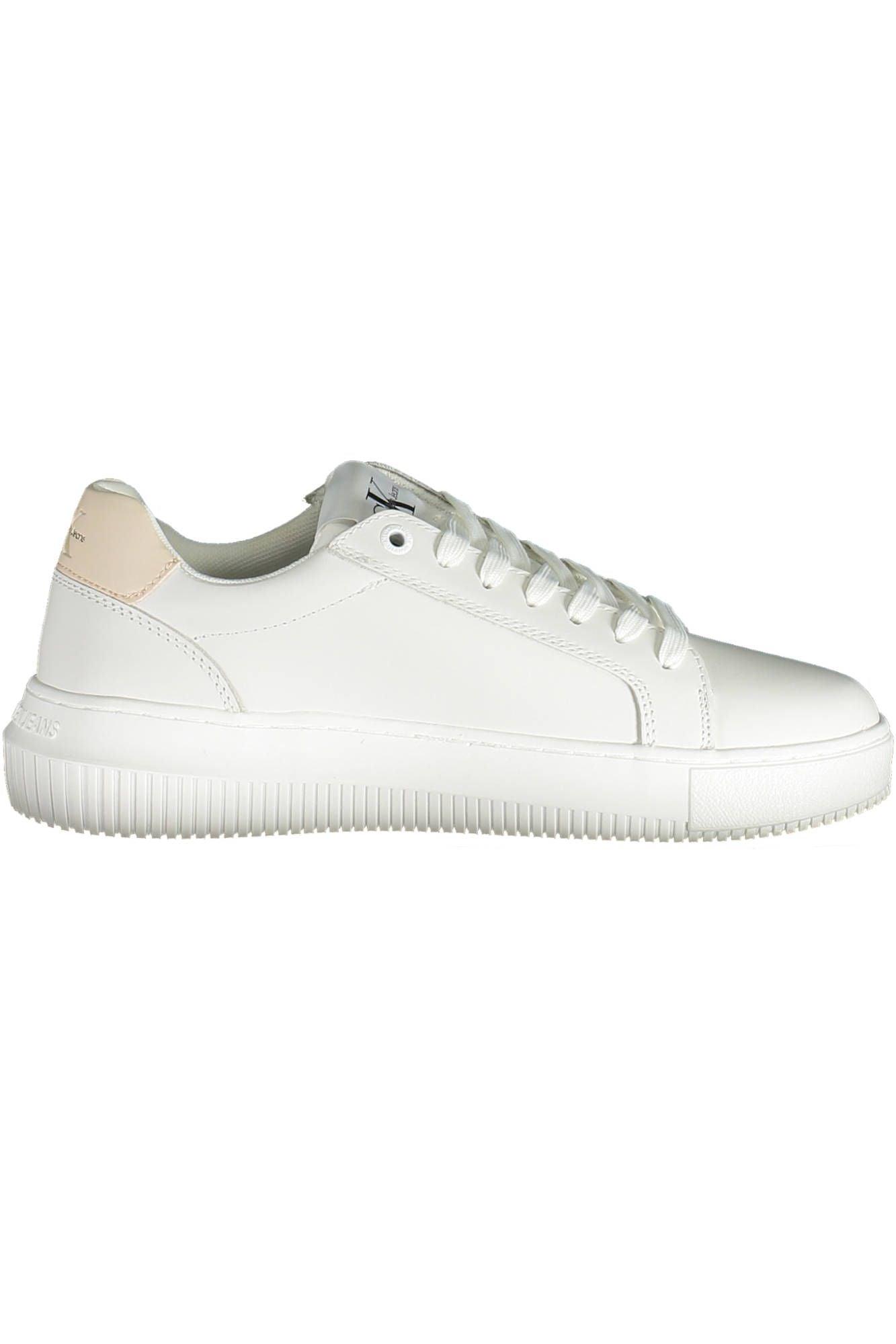 Calvin Klein White Leather Women Sneaker - Arichezz.store