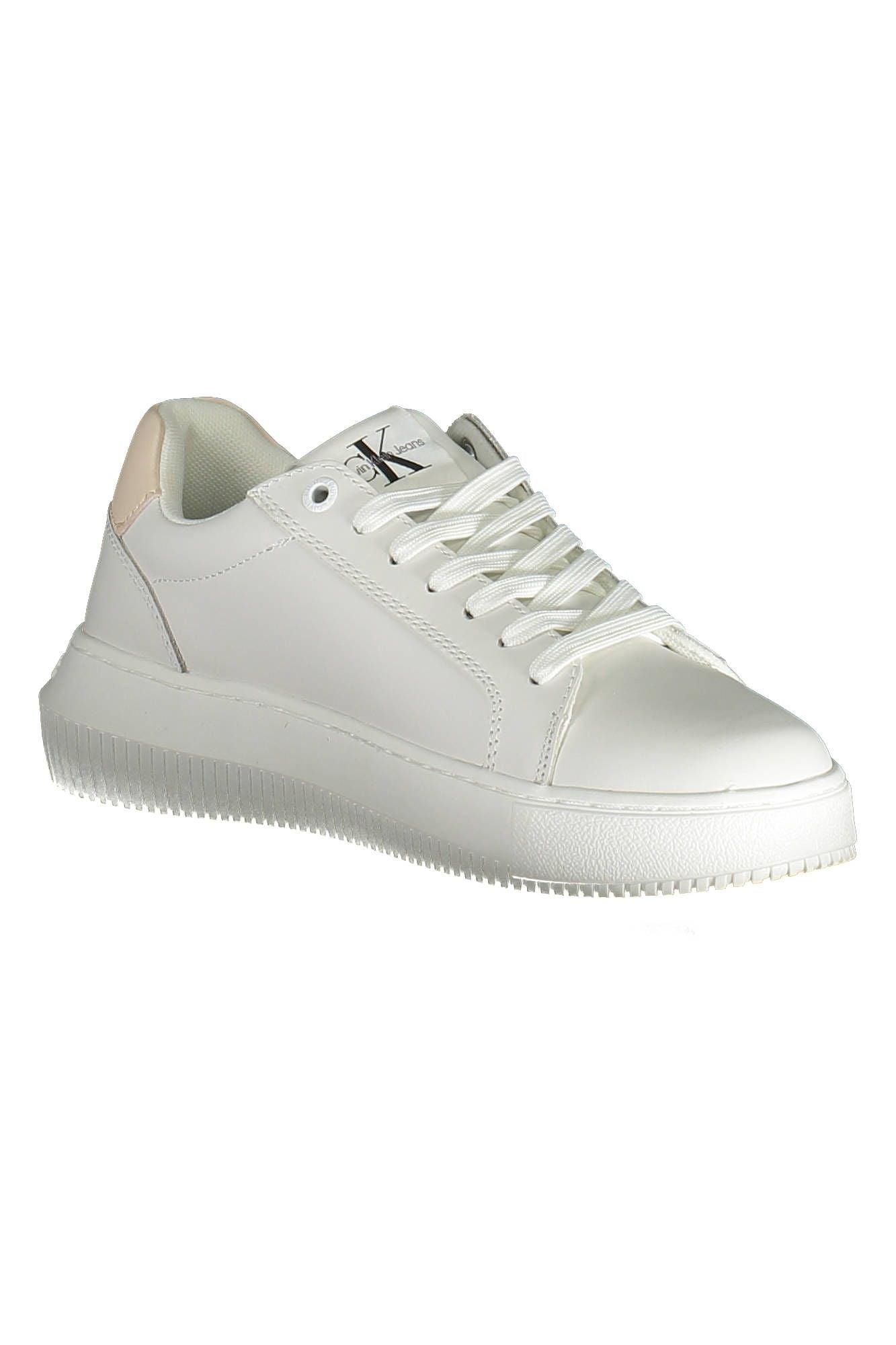 Calvin Klein White Leather Women Sneaker - Arichezz.store