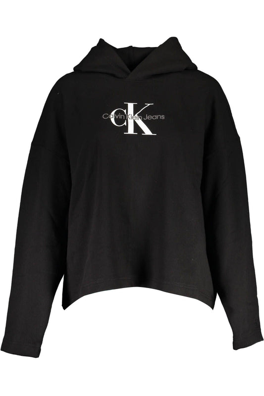 Calvin Klein Black Cotton Women Sweater - Arichezz.store