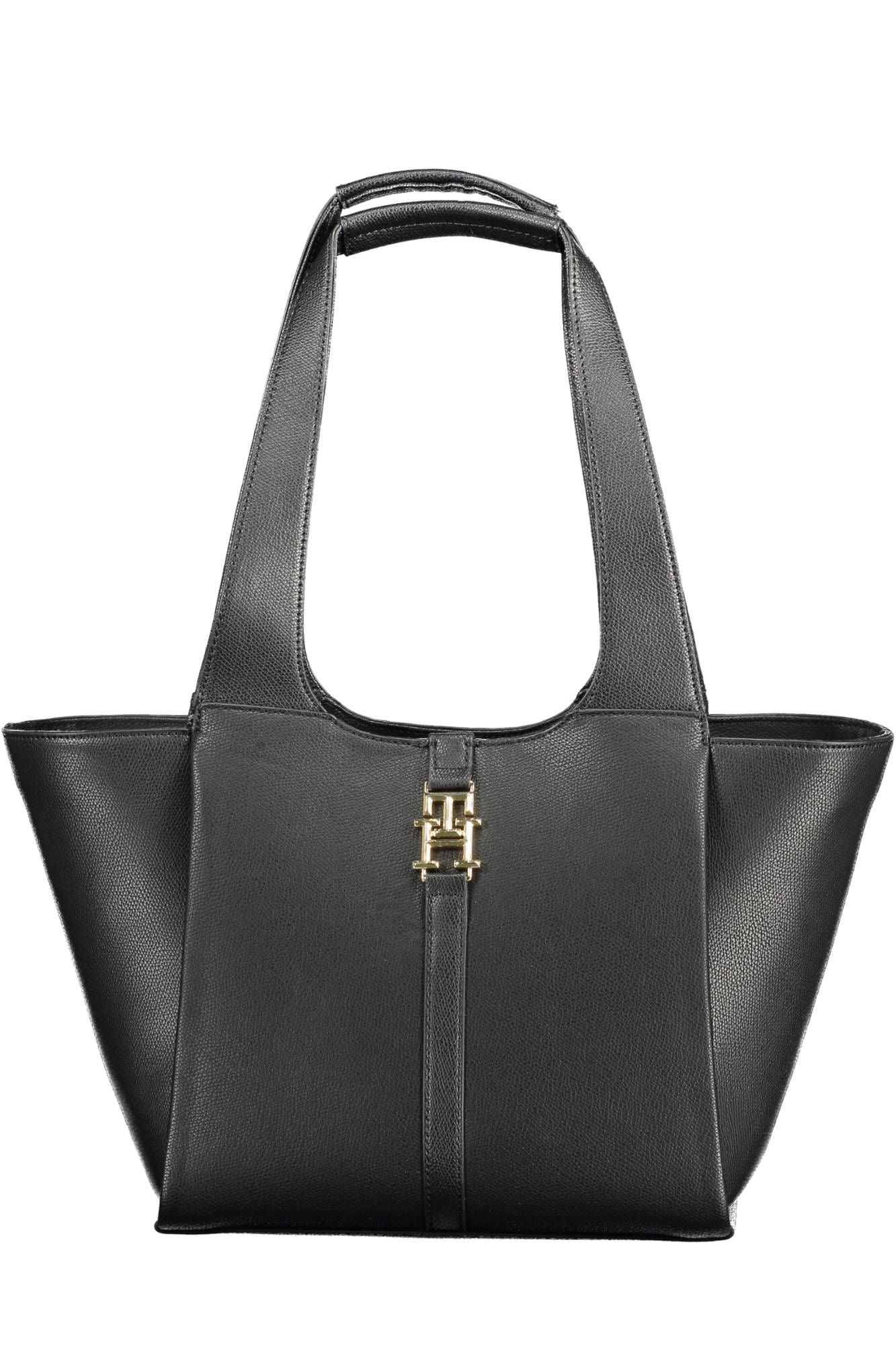 Tommy Hilfiger Black Polyethylene Women Handbag - Arichezz.store