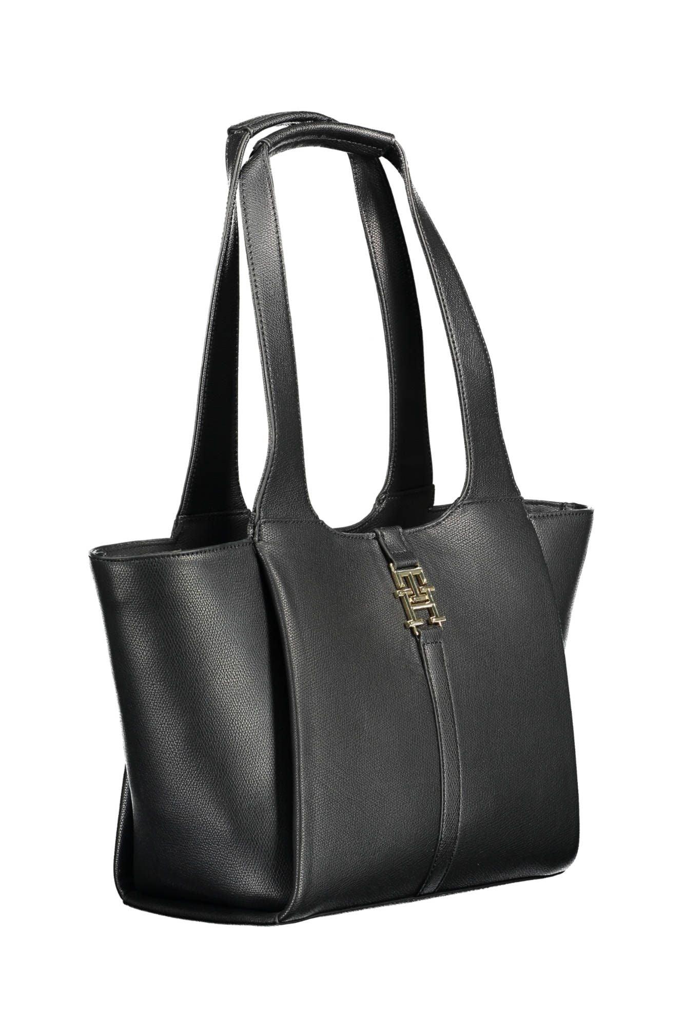 Tommy Hilfiger Black Polyethylene Women Handbag - Arichezz.store