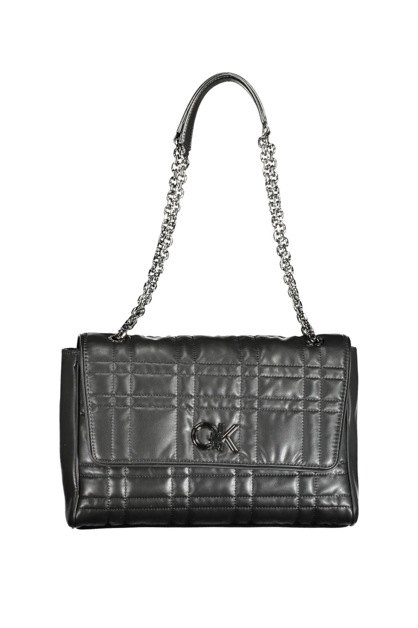 Calvin Klein Black Polyester Women Handbag - Arichezz.store