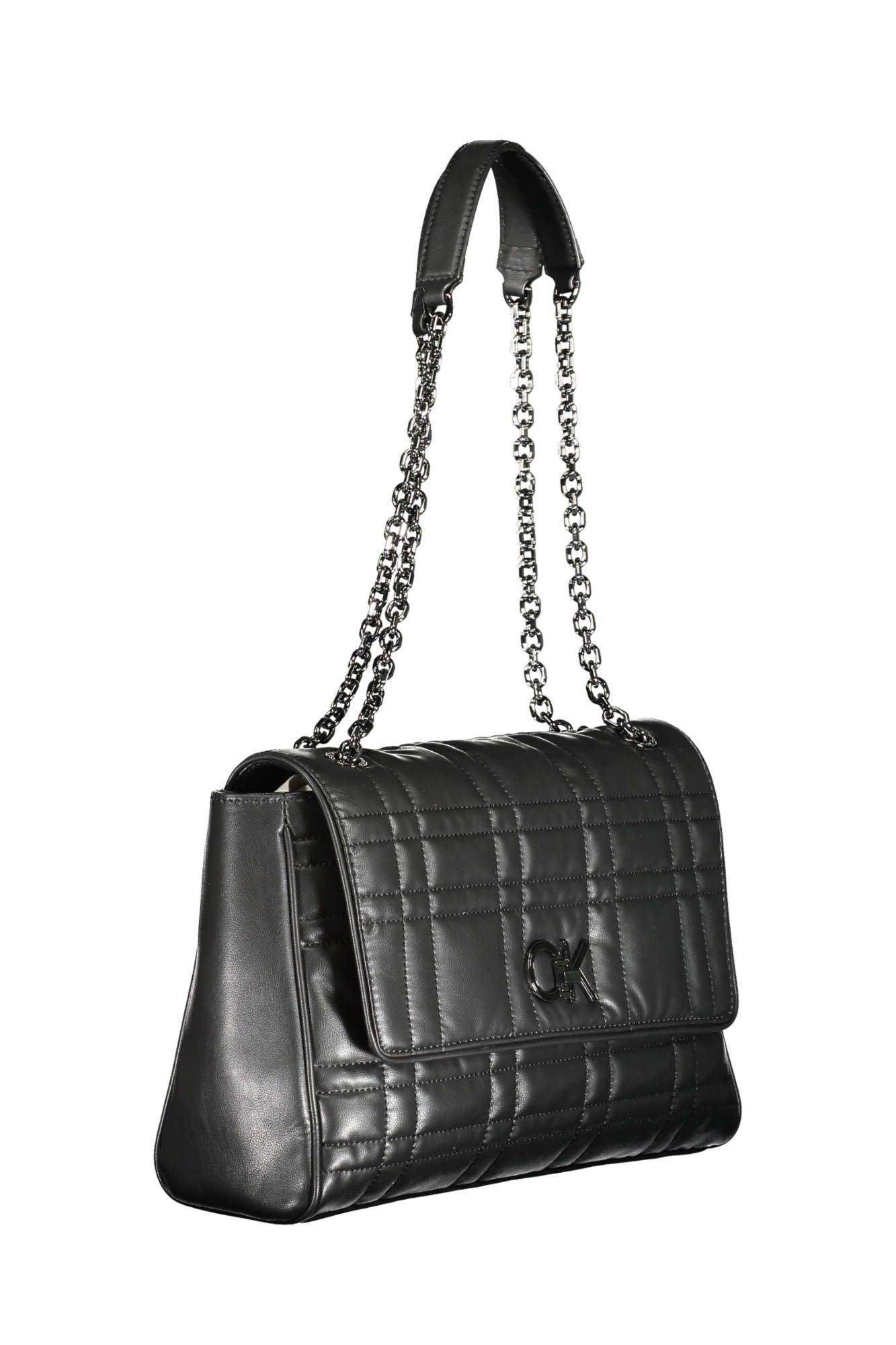 Calvin Klein Black Polyester Women Handbag - Arichezz.store