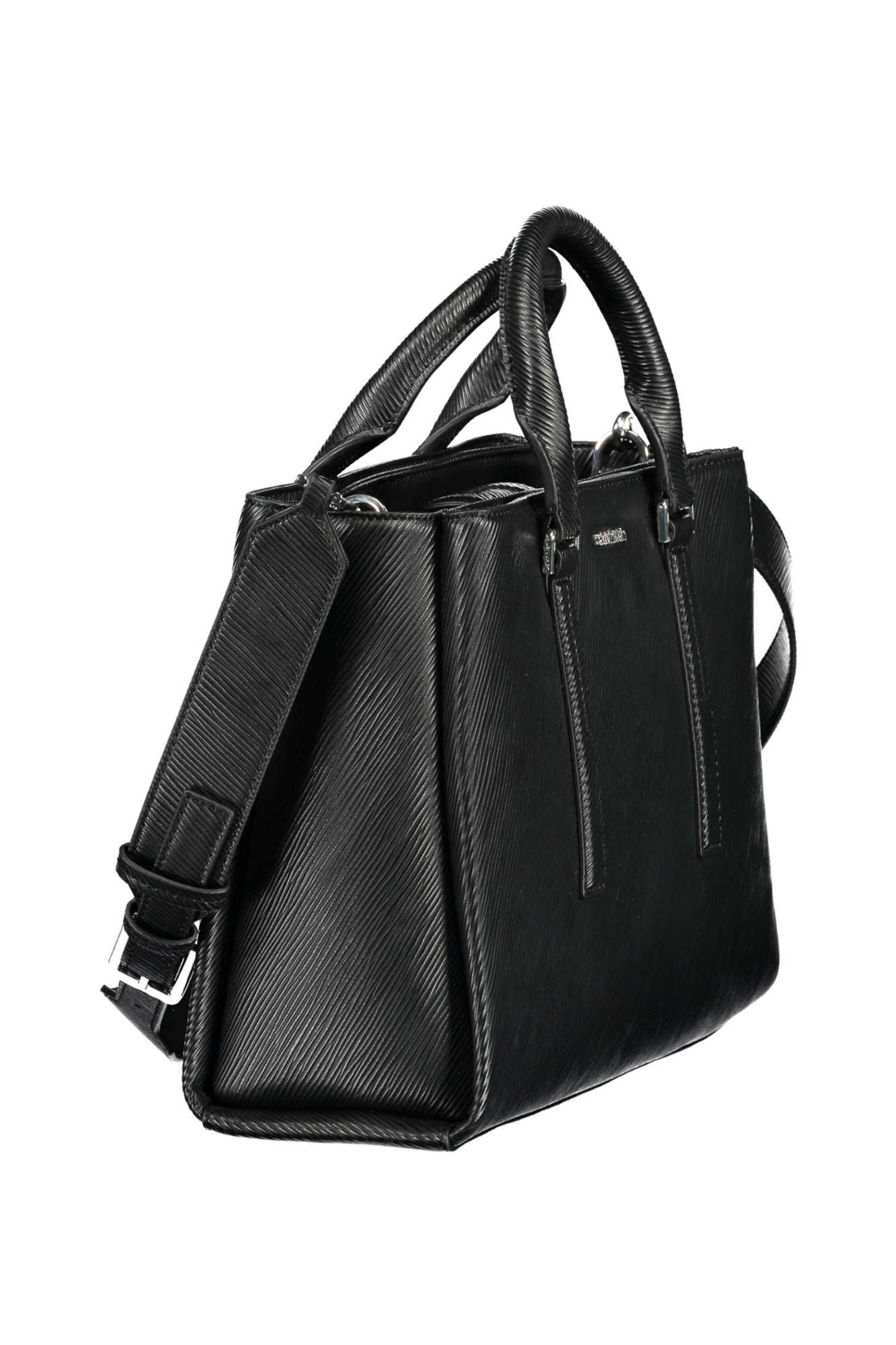 Calvin Klein Black Polyester Women Handbag - Arichezz.store