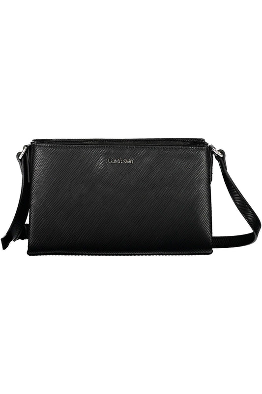 Calvin Klein Black Polyester Women Handbag - Arichezz.store