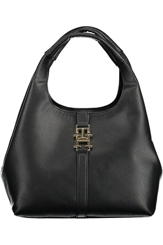 Tommy Hilfiger Black Polyethylene Women Handbag - Arichezz.store