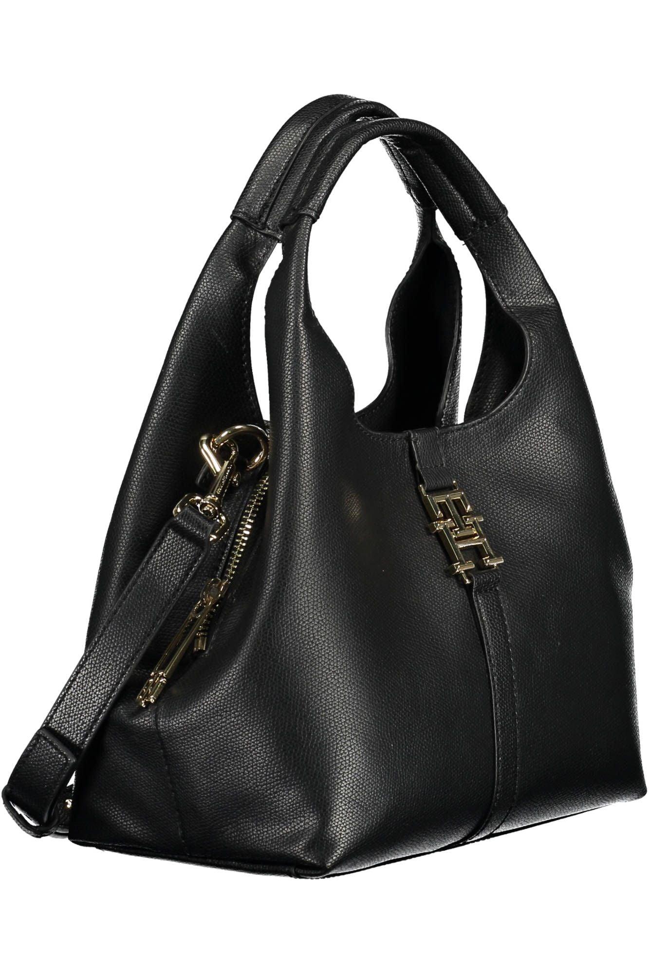 Tommy Hilfiger Black Polyethylene Women Handbag - Arichezz.store