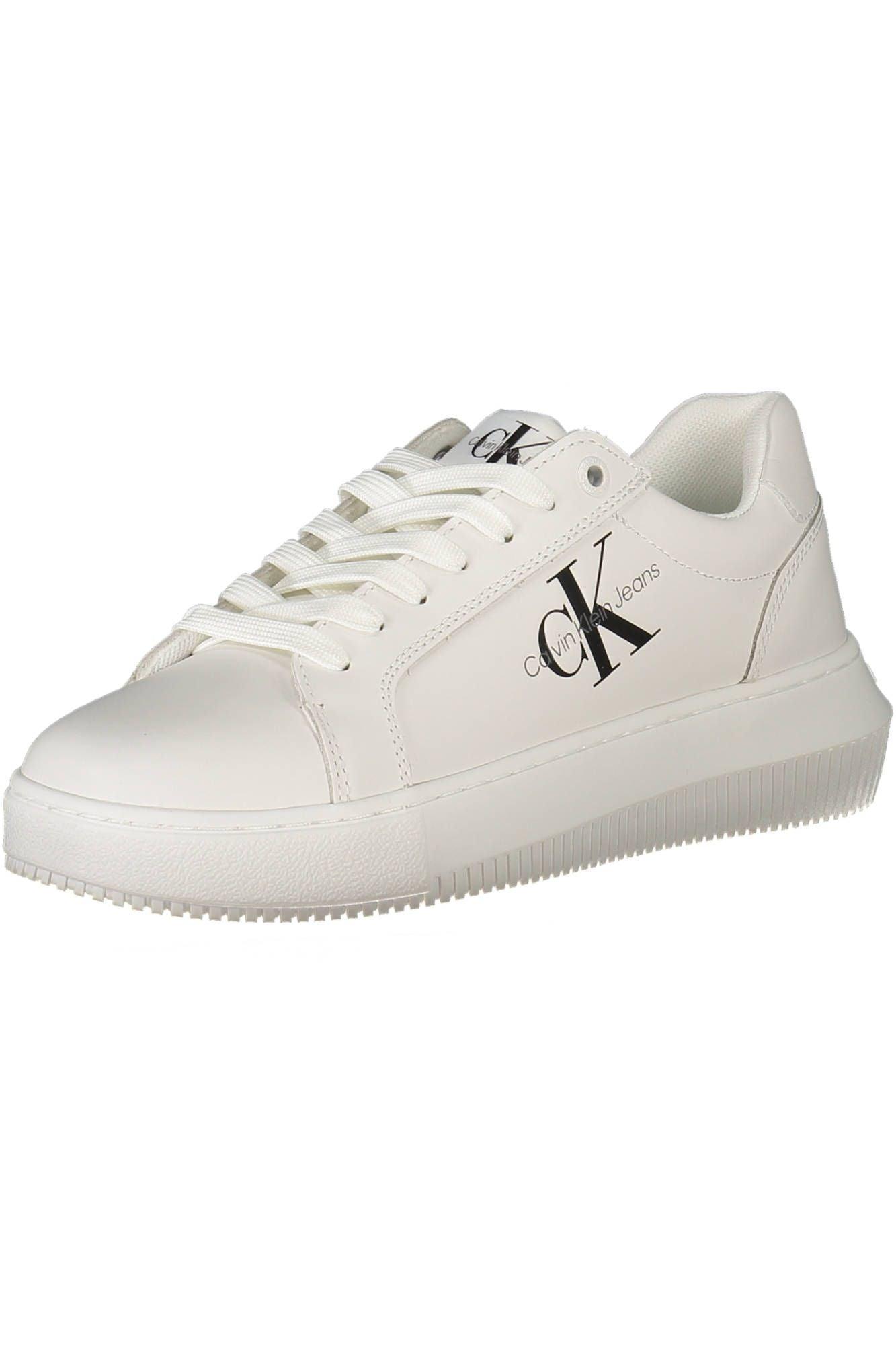 Calvin Klein White Leather Womens Sneaker - Arichezz.store