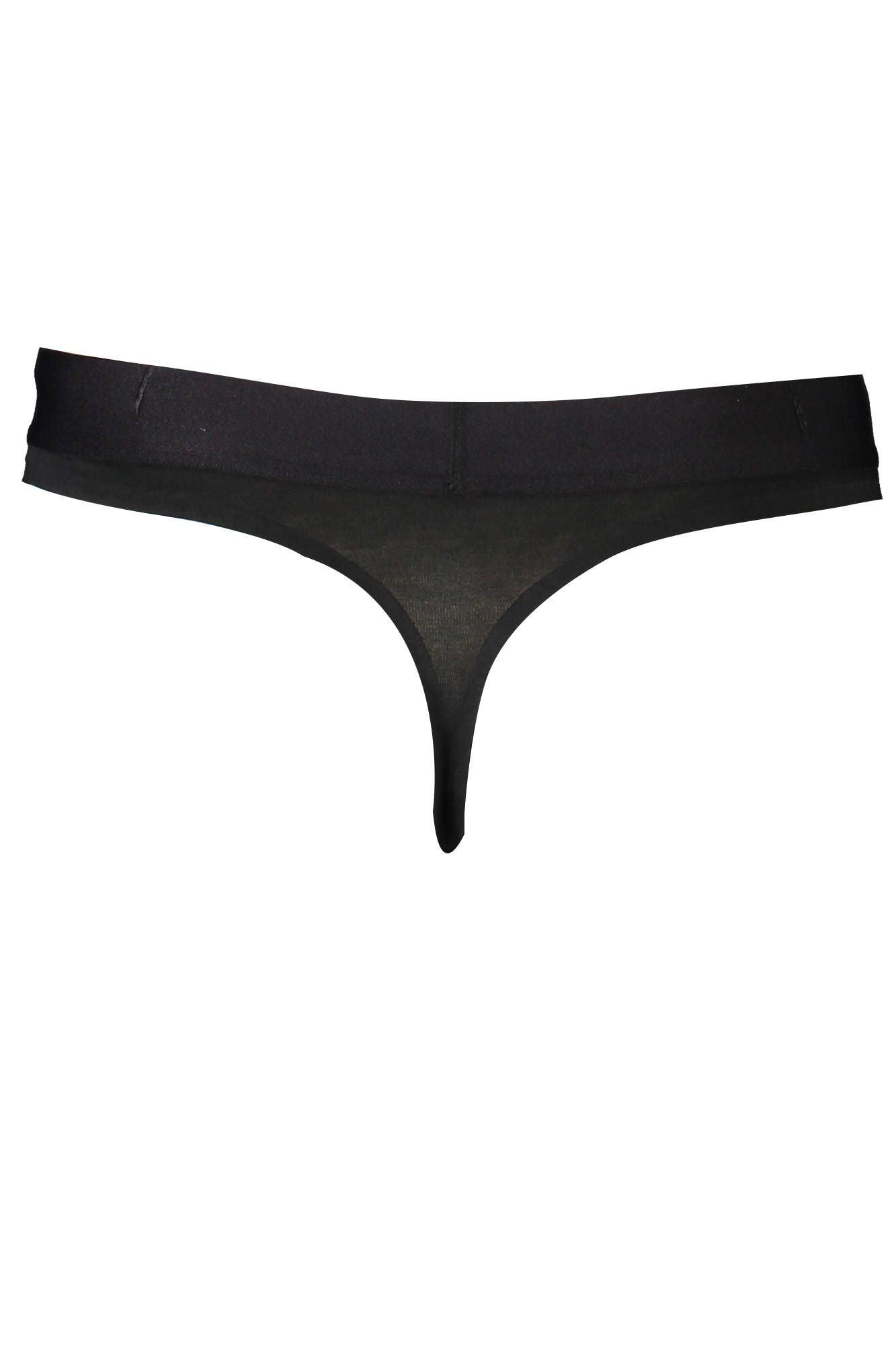 Calvin Klein Women's Black Cotton Thong - Arichezz.store