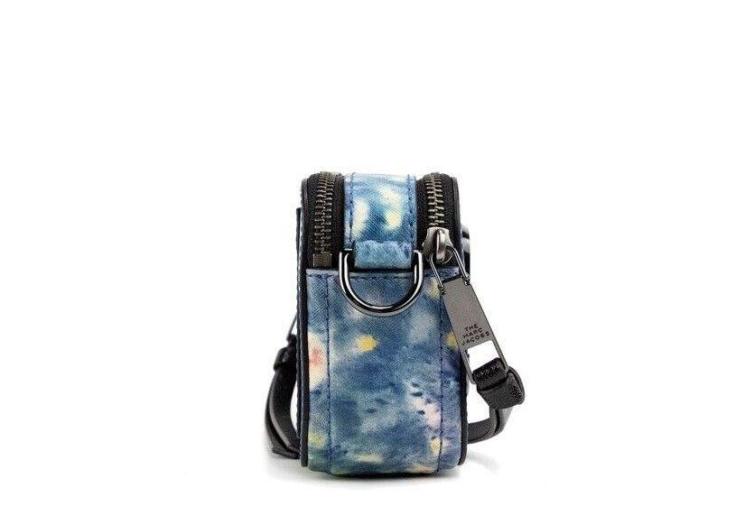 Marc Jacobs The Snapshot bag Watercolor Blue Printed Leather Shoulder Bag Purse - Arichezz.store