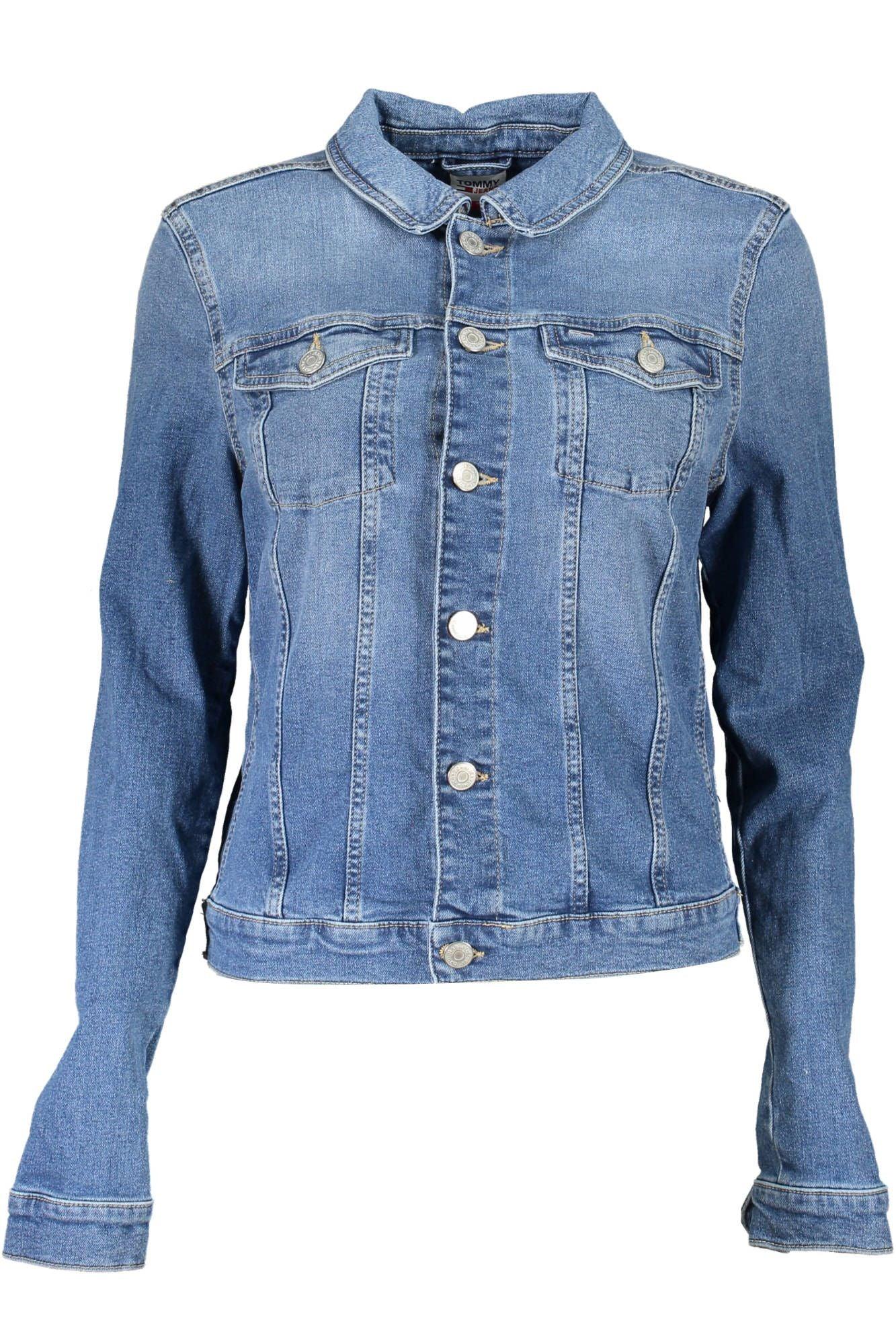 Tommy Hilfiger Women's Blue Cotton Denim Jacket - Arichezz.store